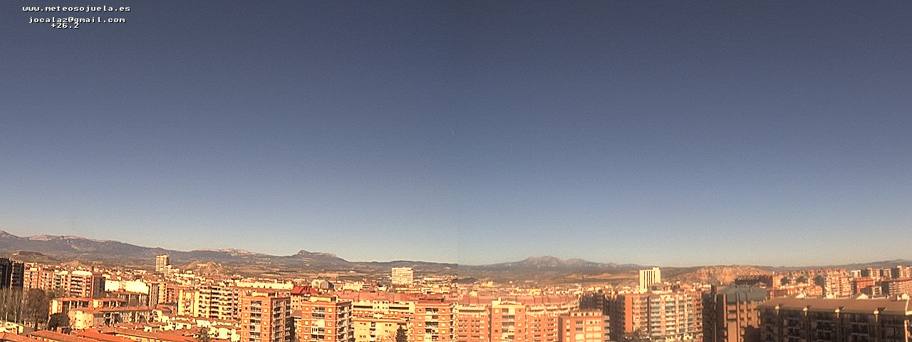 Imagen WEBCAM Logroño Despejado www.meteosojuela.es