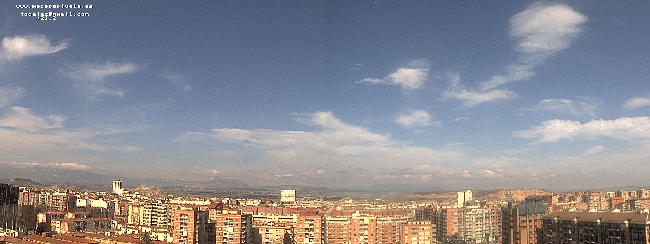 Imagen WEBCAM Logroño Despejando. www.meteosojuela.es