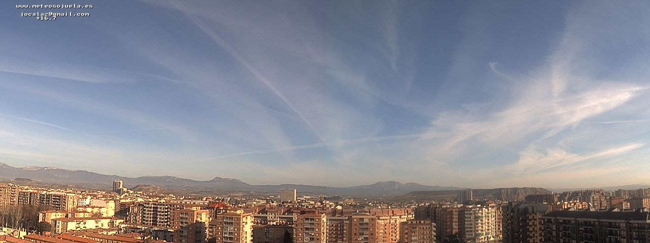 Imagen WEBCAM Logroño Frente. www.meteosojuela.es