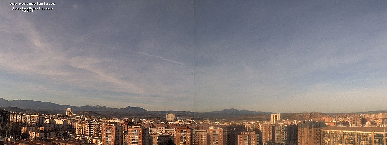 Imagen WEBCAM Logroño Nubes altas www.meteosojuela.es