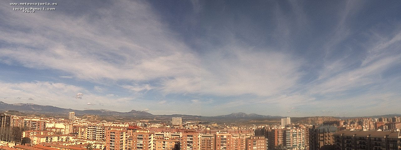 Imagen WEBCAM Logroño Nubes altas www.meteosojuela.es