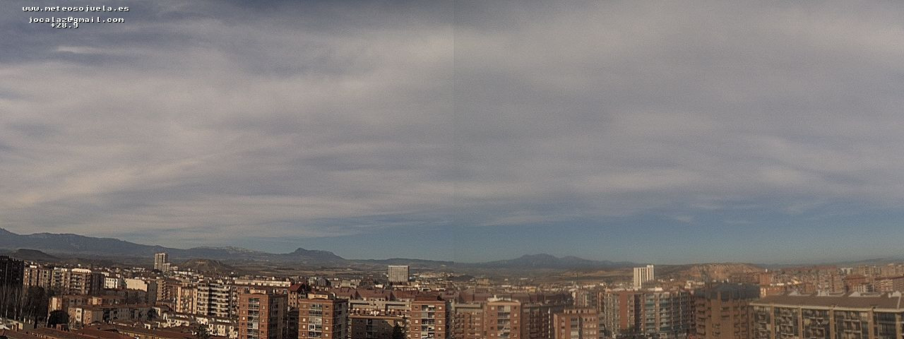 Imagen WEBCAM Logroño Nubes medias altas www.meteosojuela.es