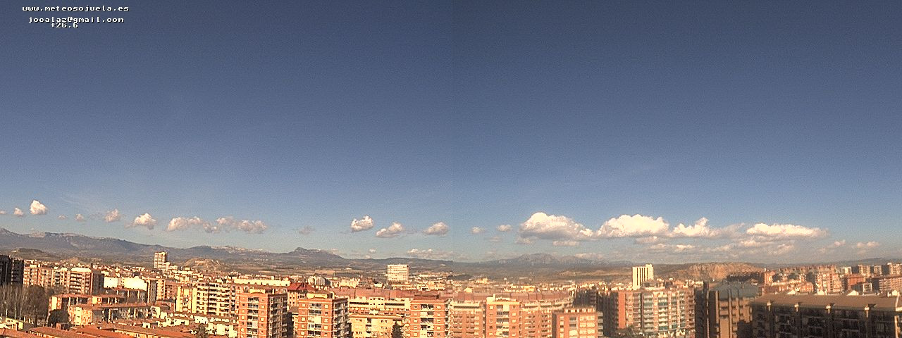 Imagen WEBCAM Logroño Nubes y claros www.meteosojuela.es