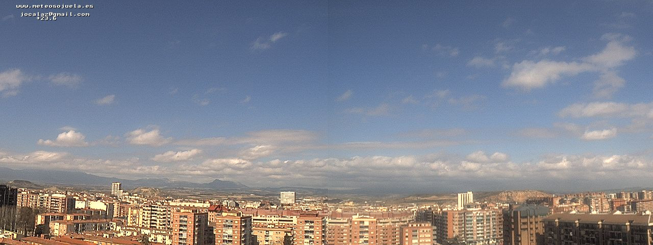 Imagen WEBCAM Logroño Nubes y claros www.meteosojuela.es