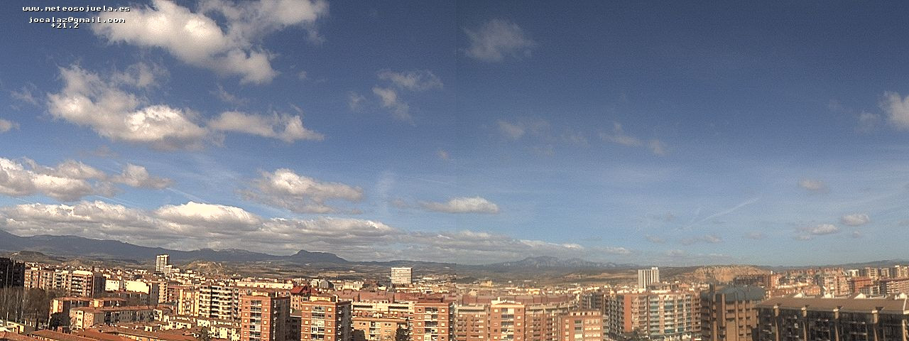 Imagen WEBCAM Logroño Nubes y claros www.meteosojuela.es