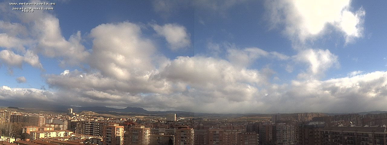 Imagen WEBCAM Logroño Nubes y claros www.meteosojuela.es