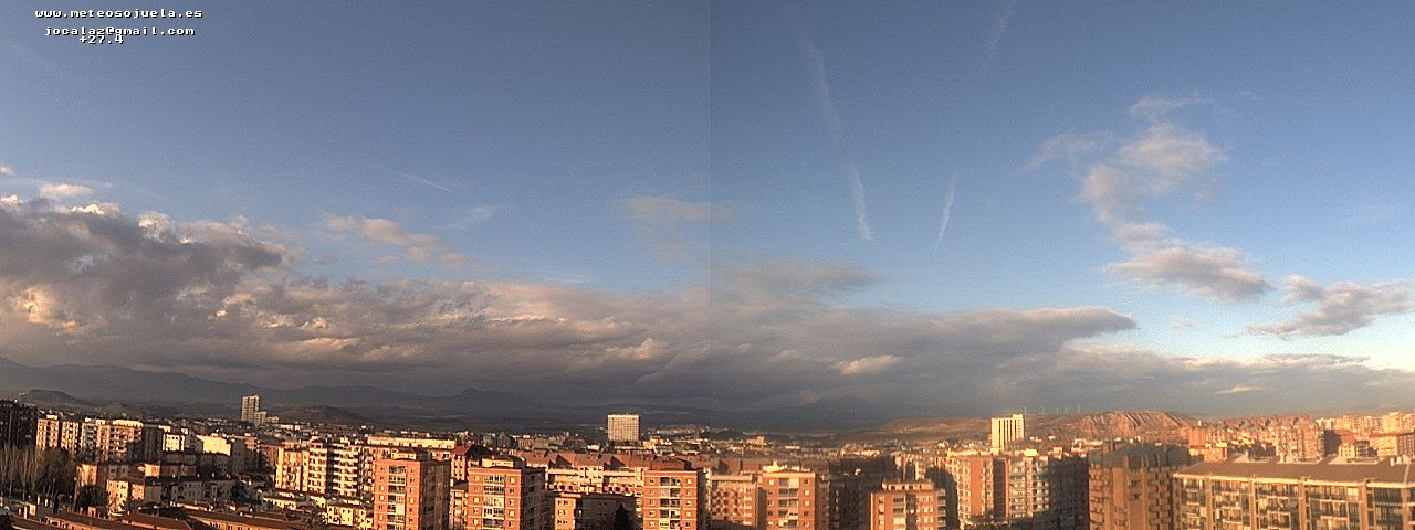 Imagen WEBCAM Logroño Nubes y claros www.meteosojuela.es