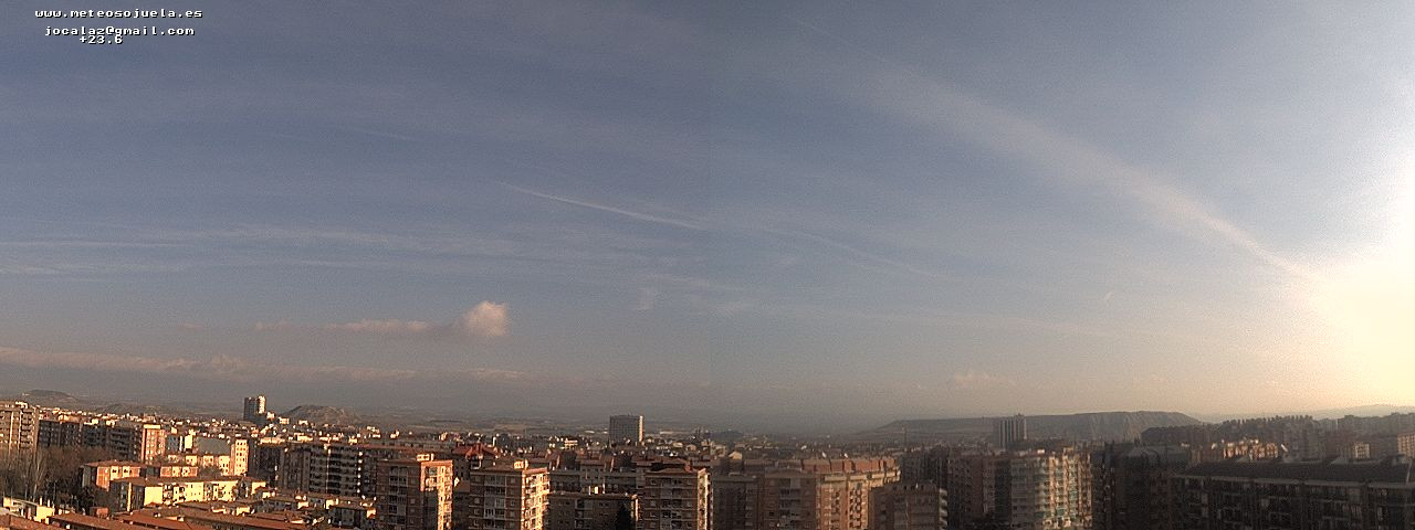 Imagen WEBCAM Logroño Poco nuboso www.meteosojuela.es