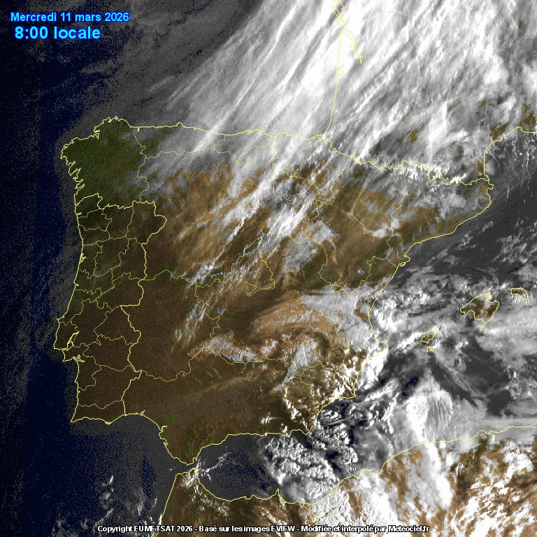 Imágenes de satélite Frente atlántico