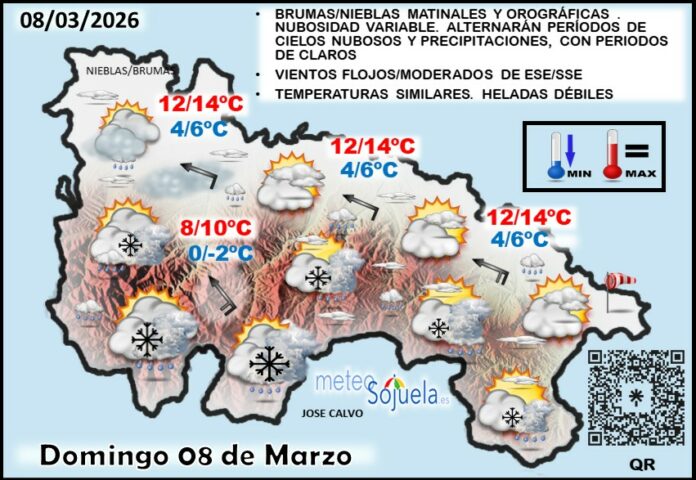 Mapa del tiempo en La Rioja. Meteosojuela Mapa del tiempo en La Rioja. Meteosojuela
