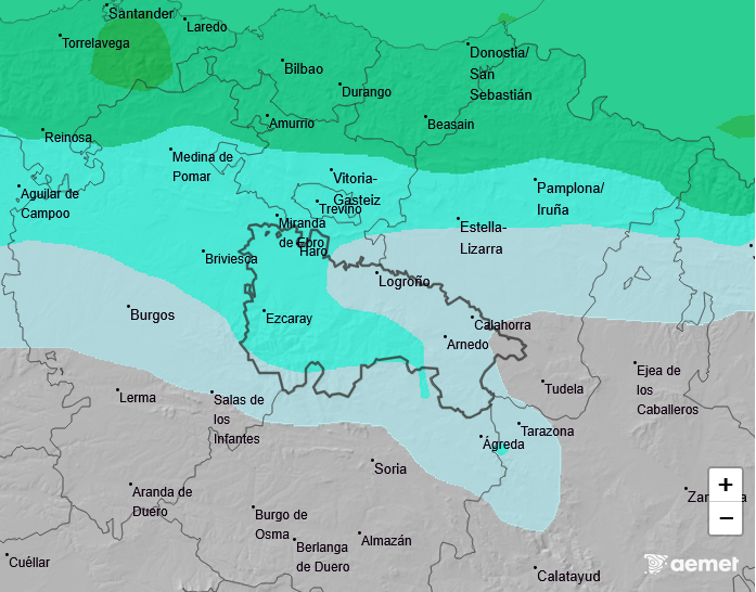 Precipitación Media según AEMET. Meteosojuela La Rioja 11