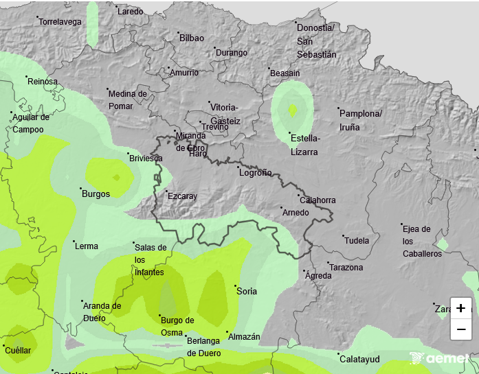 Probabilidad de Precipitación según AEMET. Meteosojuela La Rioja 02