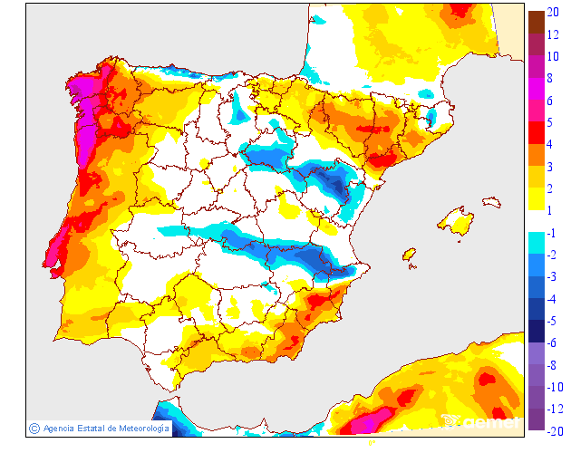 Variación de temperaturas máximas AEMET Meteosojuela 03