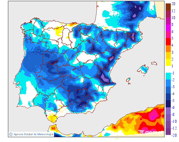Variación de temperaturas máximas AEMET Meteosojuela 18png