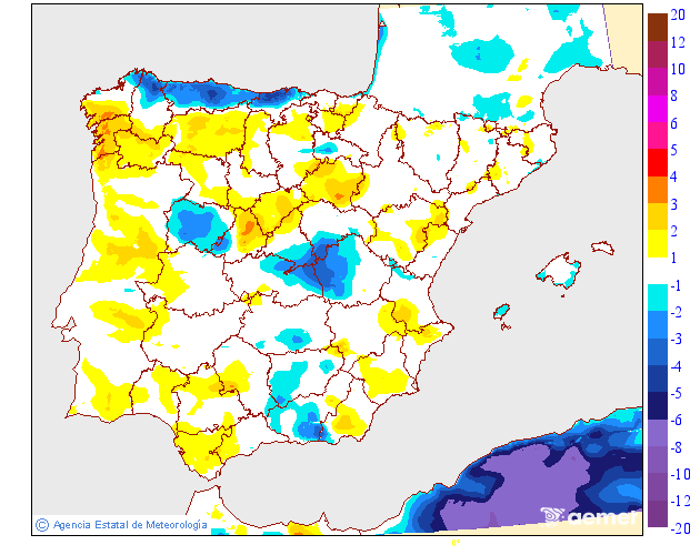 Variación de temperaturas máximas AEMET Meteosojuela 21