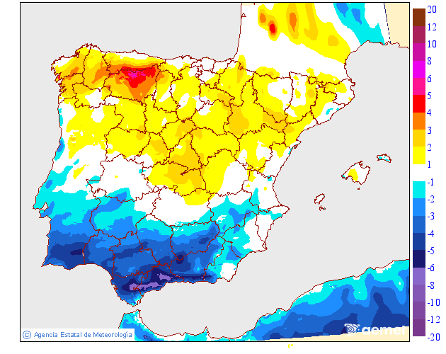 Variación de temperaturas máximas AEMET Meteosojuela 27