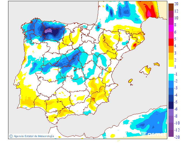 Variación de temperaturas máximas AEMET Meteosojuela 28