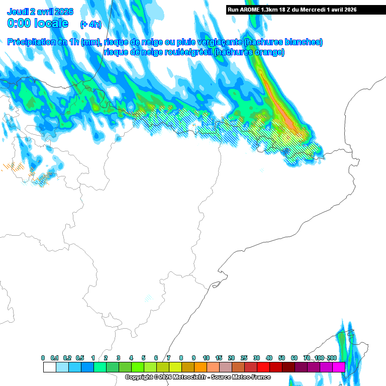 Animación evolución de las precipitaciones previstas en La Rioja