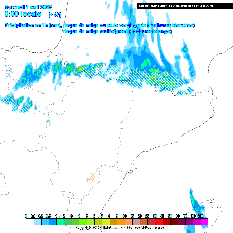 Animación evolución de las precipitaciones previstas en La Rioja