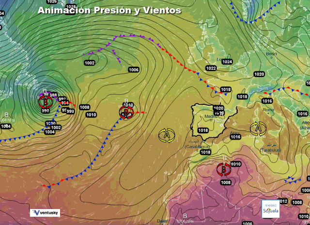 Animación presión y viento, Variable