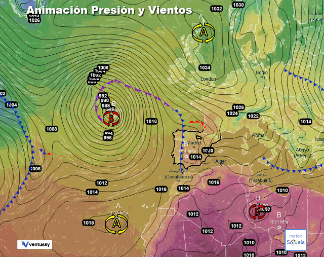 Animación presión y viento,BFA