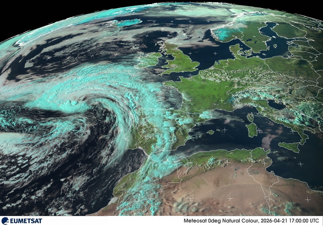Borrasca atlántica , frentes y tormentas