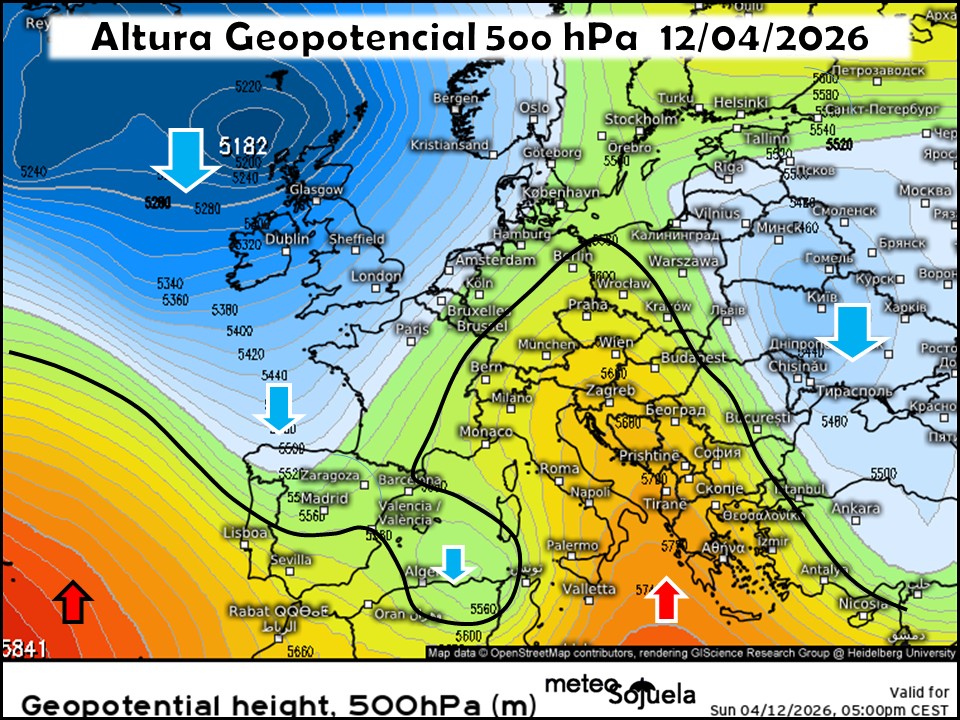 Embolsamiento de aire frío, reincorporándose a la Circulación Atmosférica General
