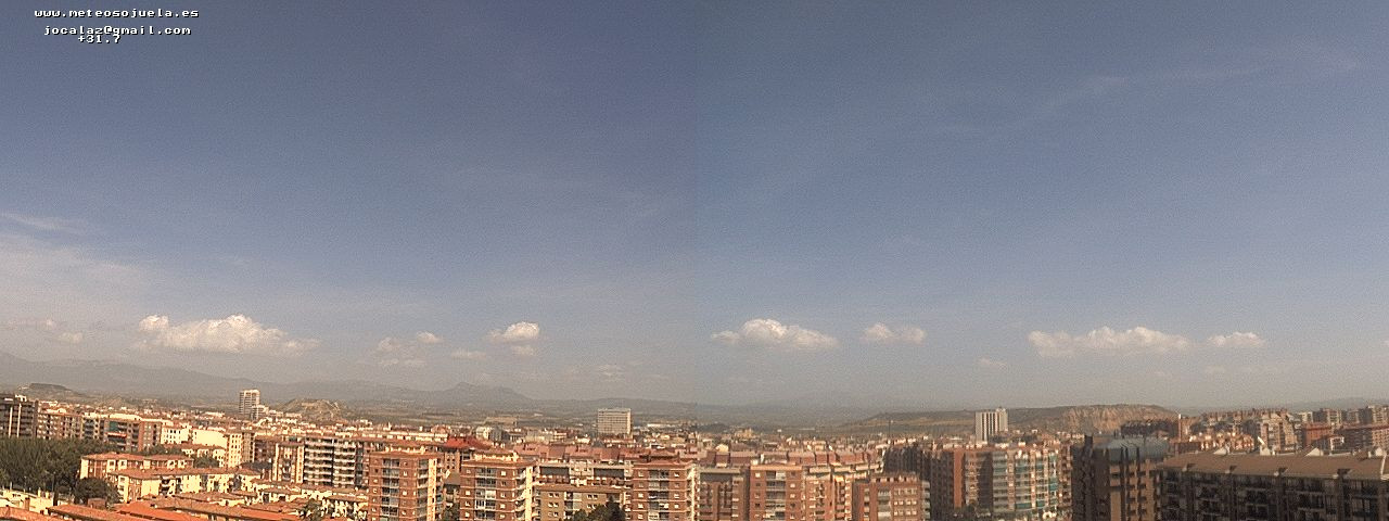 Imagen WEBCAM Logroño Calima Nubes altas y de evolución