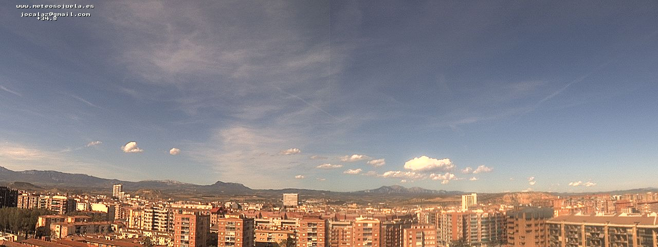 Imagen WEBCAM Logroño Cumulus y nubes altas