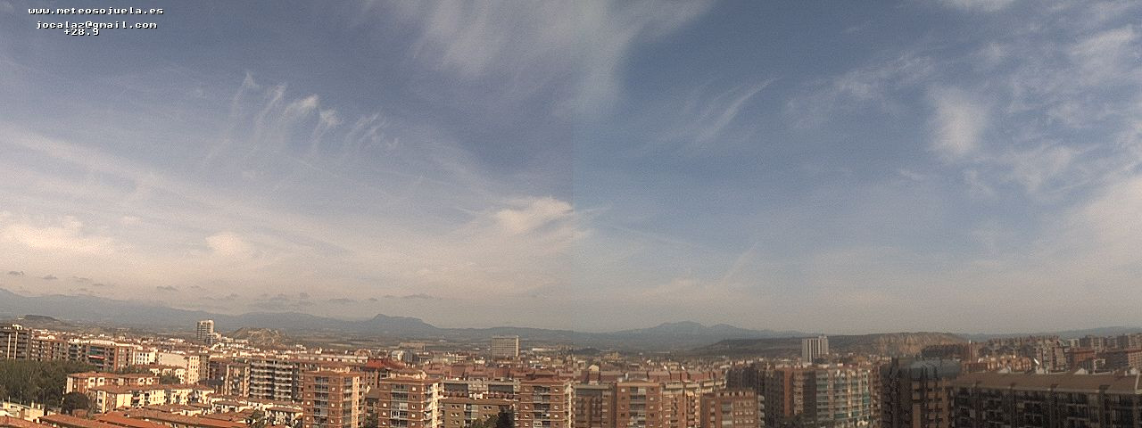 Imagen WEBCAM Logroño Nubes altas y de evolución