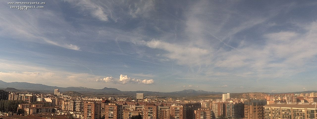 Imagen WEBCAM Logroño Nubes altas y de evolución