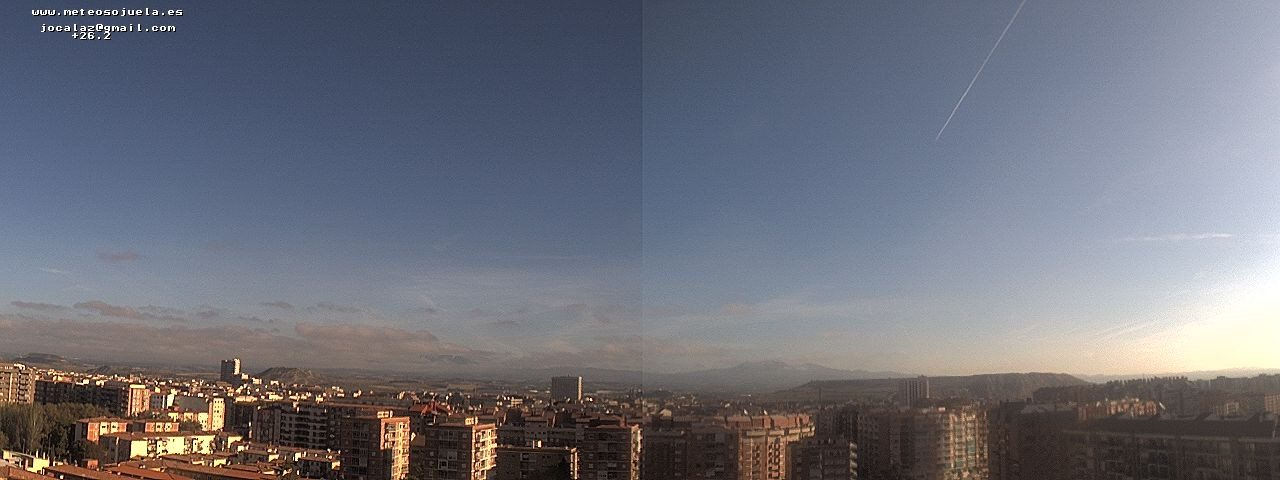 Imagen WEBCAM Logroño Nubes bajas en el valle