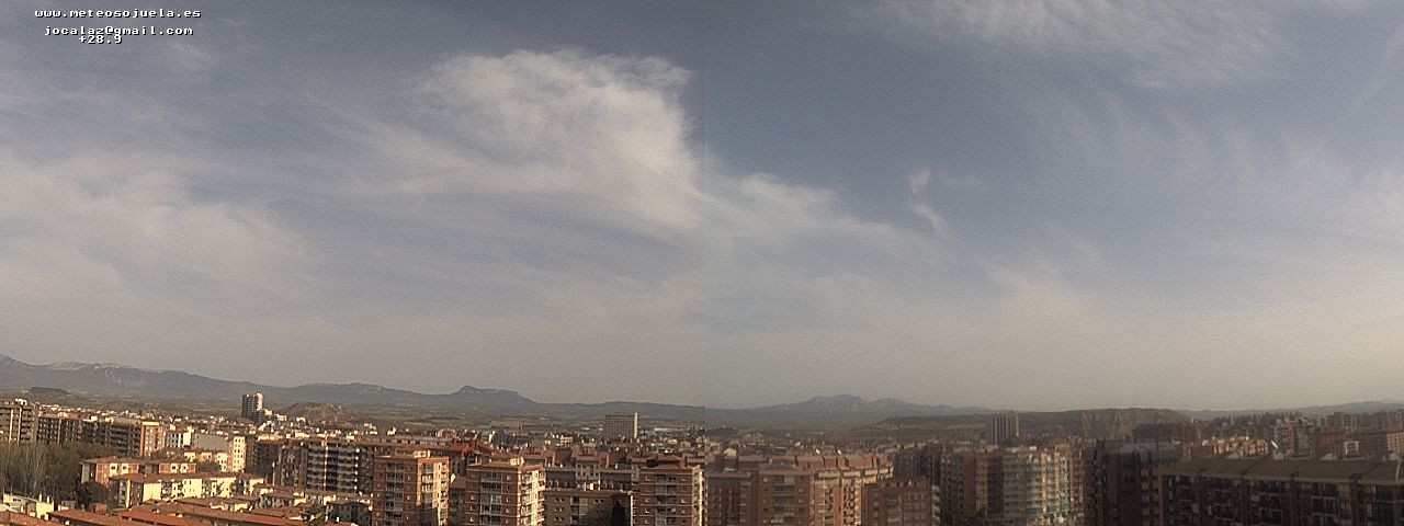 Imagen WEBCAM Logroño Nubes, claros y calima