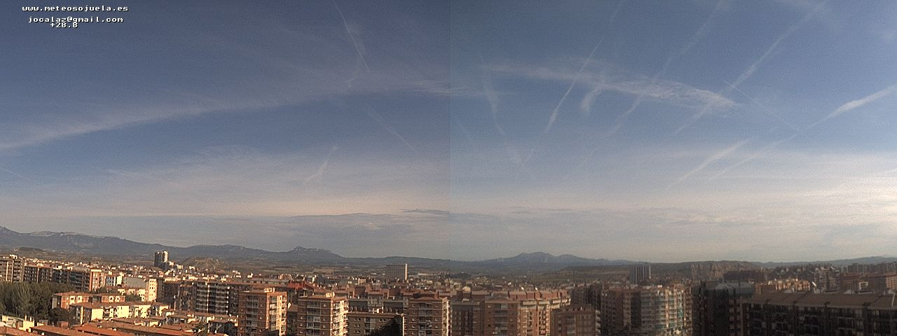 Imagen WEBCAM Logroño Nubes medias altas