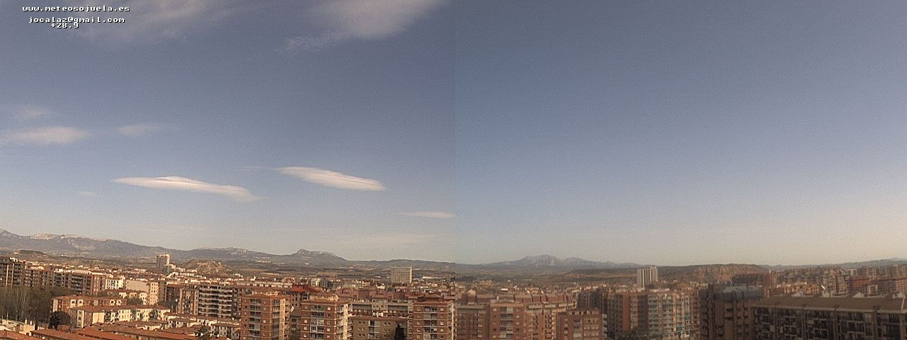 Imagen WEBCAM Logroño Poco nuboso y calima