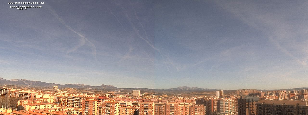 Imagen WEBCAM Logroño nubes altas www.meteosojuela.es
