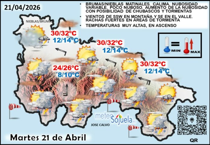 Mapa del tiempo en La Rioja. Meteosojuela Mapa del tiempo en La Rioja. Meteosojuela