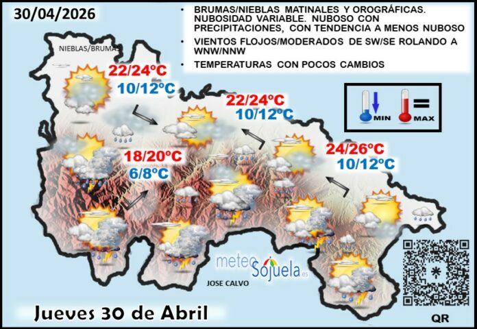 Mapa del tiempo en La Rioja. Meteosojuela Mapa del tiempo en La Rioja. Meteosojuela