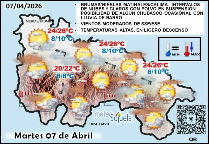 Mapa del tiempo en La Rioja. Meteosojuela Mapa del tiempo en La Rioja. Meteosojuela