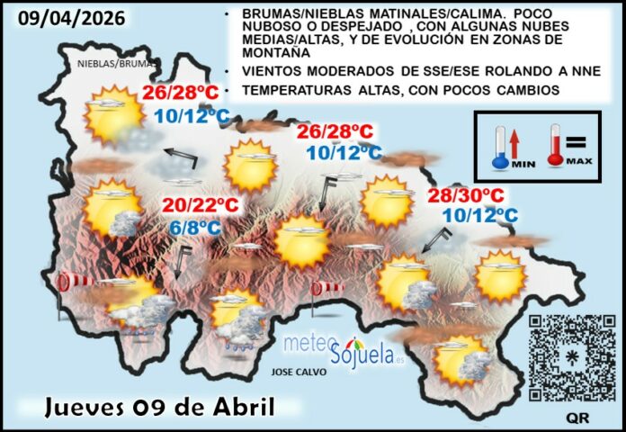 Mapa del tiempo en La Rioja. Meteosojuela Mapa del tiempo en La Rioja. Meteosojuela