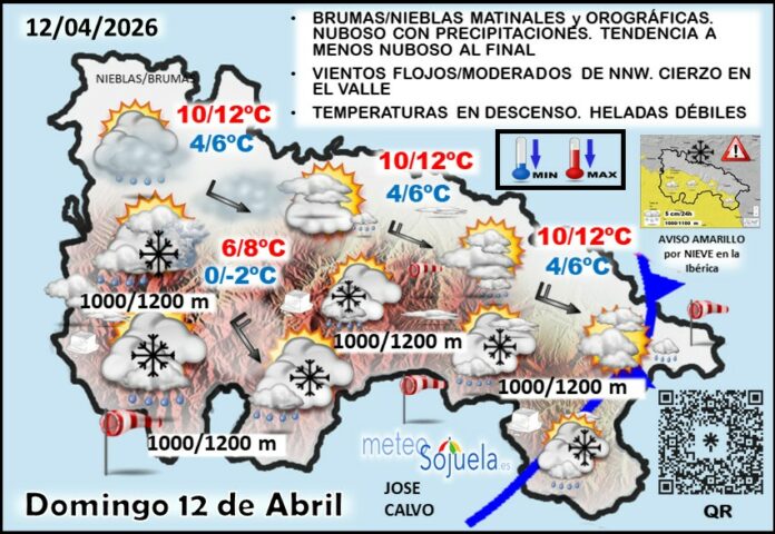 Mapa del tiempo en La Rioja. Meteosojuela Mapa del tiempo en La Rioja. Meteosojuela