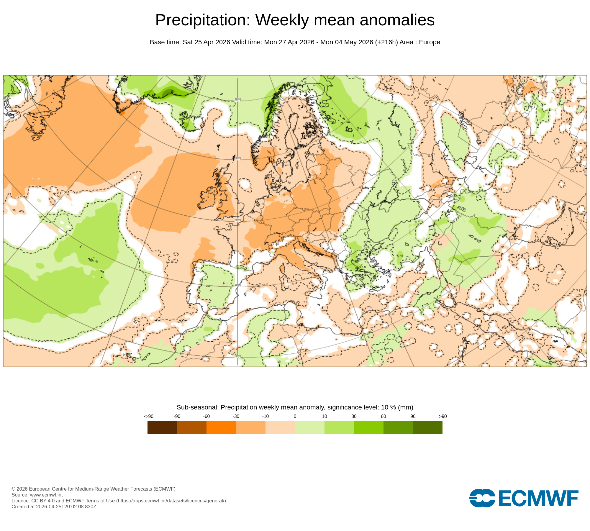 Modelos de Precipitación Mayo 4ªsemana ECMWF .Meteosojuela La Rioja