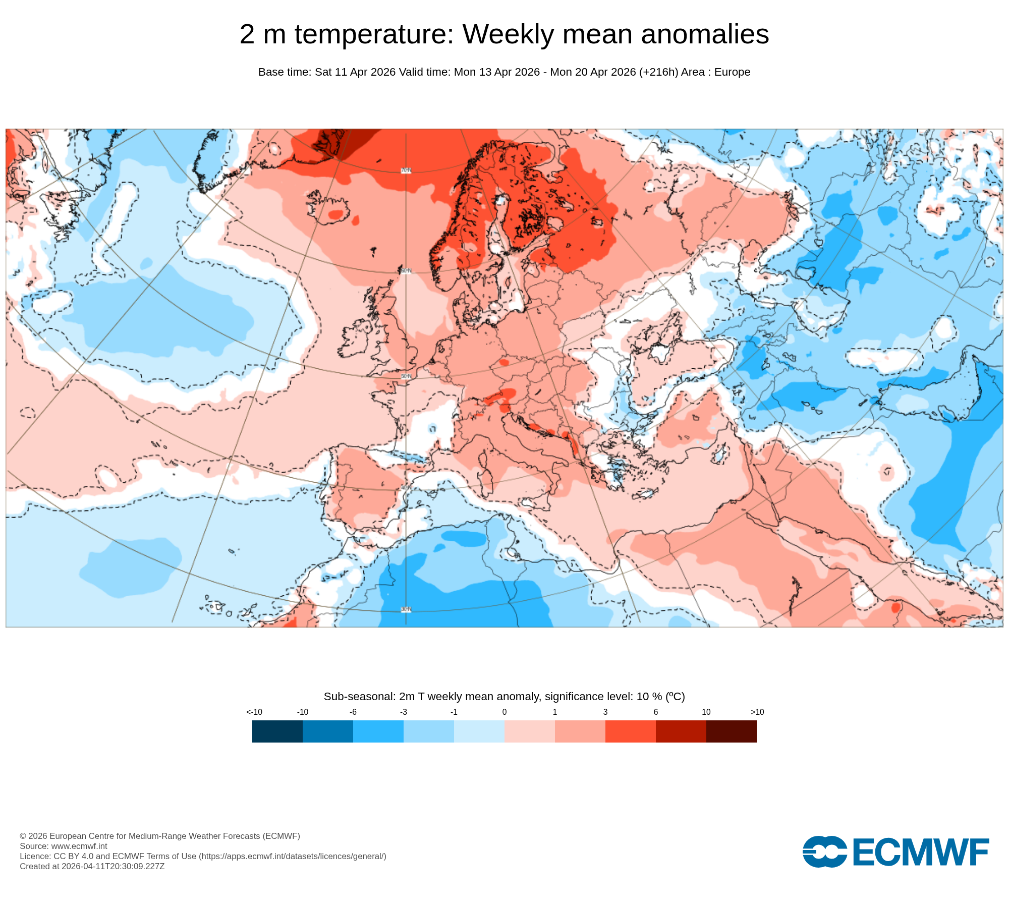 Modelos de Temperaturas Abril 3ªsemana ECMWF .Meteosojuela La Rioja