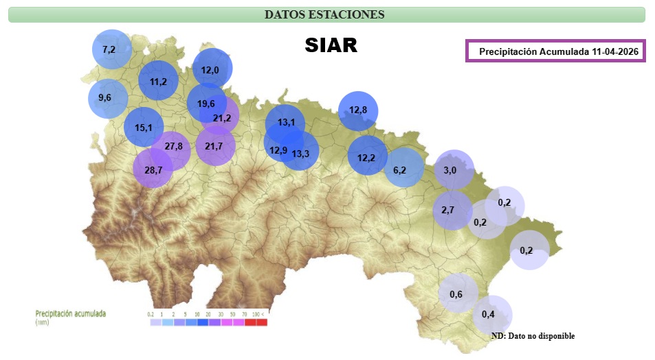 Precipitación Acumulada SIAR1104