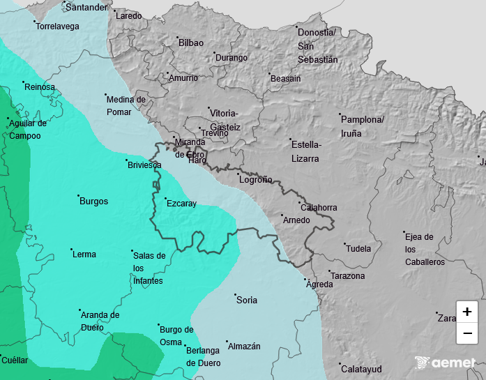 Precipitación Media según AEMET 07