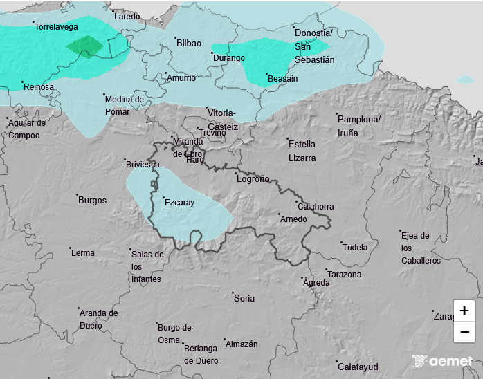 Precipitación Media según AEMET 1504