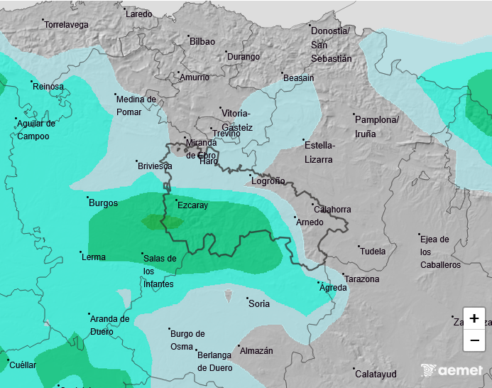 Precipitación Media según AEMET 26