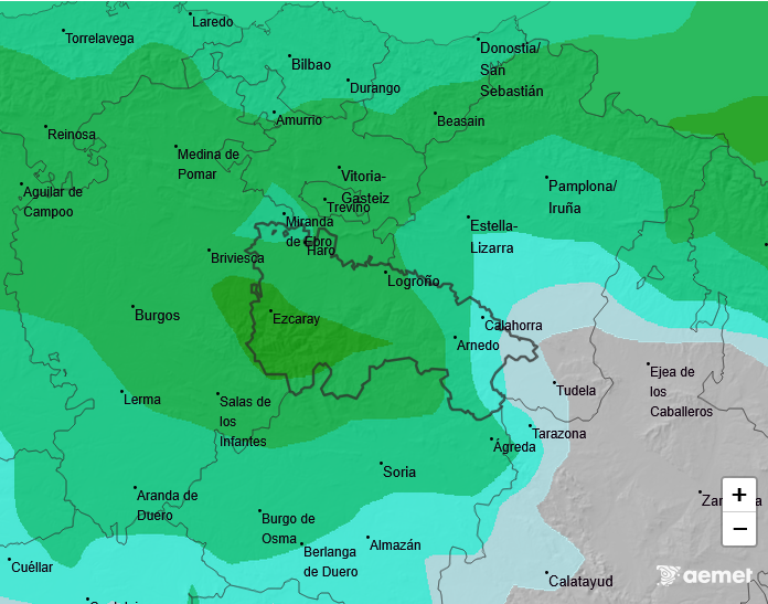 Precipitación Media según AEMET 27