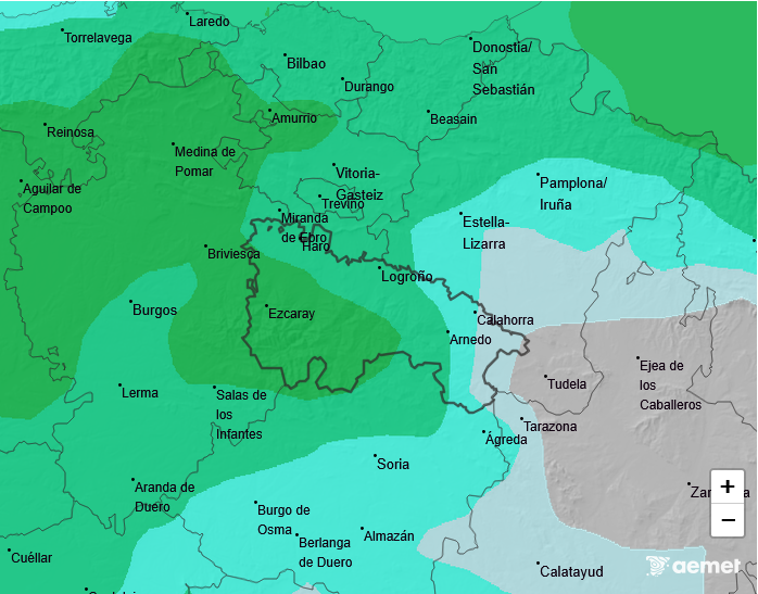 Precipitación Media según AEMET 28