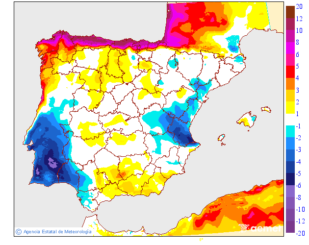 Variación de temperaturas máximas AEMET Meteosojuela 06